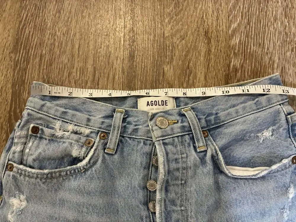 Agolde Parker Long Short in Swapmeet Size 24